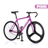 Premium 28Inch Fixed Gear Fixie Bike Single Speed Steel Frame Bicycle Mountain Bikes