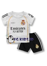Jumper Bayi Real Madrid Black / Jersey Bola Bayi Real Madrid Hitam / Jumpsuit Baby