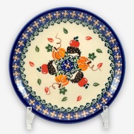 波蘭手繪手工陶-圓盤 點心盤 甜點盤 蛋糕盤 16cm 水果刺蝟系列