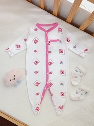 Bộ Body Liền Chân Lotus chất Pettit mát nhiều hoạ tiết đáng yêu cho bé Bebi123shop