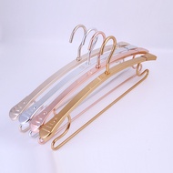 5pcs Metal Hanger Thicken Widen Anti-slip Clothes Rack Coat Space Saver Hangers Durable Aluminium Al