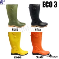 Sepatu Boots Karet Merk Ap Boots Tipe Terra Eco 3 Series Warna Hijau,