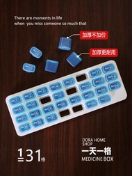 30 Days Pill Box One Month Medicine Packing 31 Compartments Date Elderly with Pill Box Portable Smal