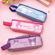 Cute Cinnamoroll, Kuromi, Melody Sanrio 2-compartment fabric pencil case TooYoo BK01273
