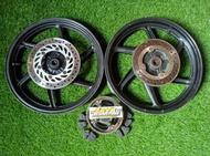 Velg Motor Megapro Monoshock Depan Belakang Fullset Original