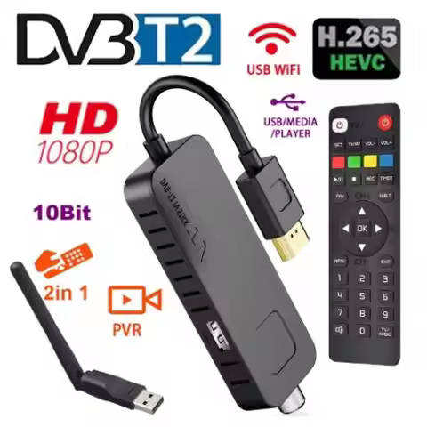 U3 Mini DVB-T2 DVB-C Digital TV Decoder HD Free TV Channels EPG TV Tuner for Spain France Itlay Colu