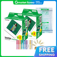 Instax | Instax Square Film 5-Pack (50 Sheets) + 2 Types of Gifts. Sq1 Sq6 Sq10 Sq20 Sq40 Share Sp3