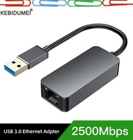 【Worth-Buy】 2500Mbps USB 3.0 Type-C Ethernet To RJ45 2.5G USB2.0 Wired Adapter Converter Lan Network