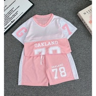 Set bộ quần áo mùa hè dành cho bé trai và bé gái 15-45kg MẪU OAKLAND 78.Chất thun lạnh thoáng mát