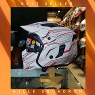 Gille helmet squadron ym926 WHITE RED