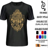 Men's Distro T-Shirt September Dad's Birthday Edition Custom Birth Month