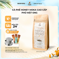 [TẶNG PHIN] Cà Phê Hạt Rang Honey Moka Nguyên Chất - 250g - Cafe Moka Phủ Mật Ong Chính Hãng Ban Me 