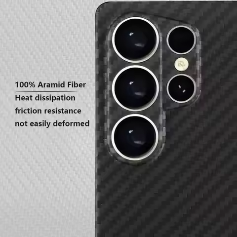 Ultra Slim Fit Samsung S25 S25+ S25 Ultra Luxury Carbon Fiber Kevlar Phone Case Anti Shock Protectiv