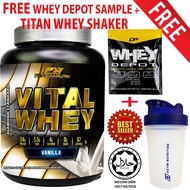 Vital Whey (Vanilla) Halal 2kg/4.41lbs Whey Isolate With 24g Protein 67 Servings - Fast Muscle Recov