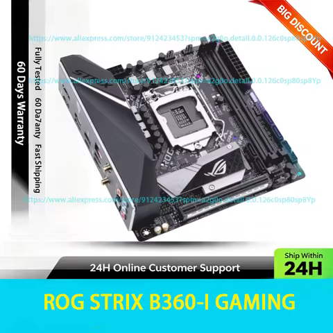 ASUS ROG STRIX B360-I GAMING Motherboard B360 LGA1151 Mini ITX DDR4 Max 32GB M.2 PCI-E3.0 HDMI For I