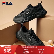 斐乐（FILA） 官方MARS 1S+男鞋复古运动鞋2023秋季新款火星鞋跑步鞋 黑-BK 43