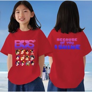 BUS เสื้อยืดเด็ก KIDS 16 เด็ก 8 สีใหม่เสื้อยืด BUS because of you i shine ผ้า ใส่ได้ ทั้ง ชาย ใส่สบา