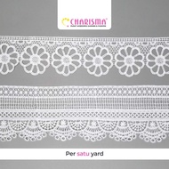 Charisma Guiper FR 1215 P Embroidery Lace - Embroidered Lace/ 9.5cm Wide/ Price Per Yard (90cm)