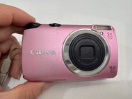 Canon Powershot A3300 IS 龬紅款 粉紅色少女感 冷白皮CCD 數碼相機