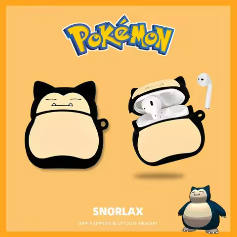 Pokemon Snorlax Hearphone Case For Airpods 2 3 Pro 1 Case Silicone Cute Earphone Cover for Apple Air