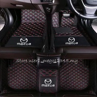 Mazda CX-3/CX-5/CX-30/MX-5 RHD Car Floor Mat Leather Carpets