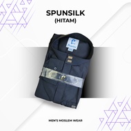 Gamis Pria Lengan Panjang Jubah Pria Premium Gamis Hitam Jubah Pria Gamis Premium Spun Silk
