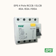 EPS 4 Pole RCCB ELCB 40A /63A /100A 100mA/300mA