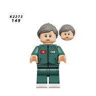 Squid Game Series Wooden Man Figures Seong Gi-hun 456 Building Block Toy