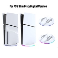 RGB Vertical Stand Stable Game Console Base Console Base Bracket for PS5 Slim Console for Playstation 5 Slim Disc/Digital Version