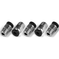 4/2PCS PC4-M10 Pneumatic Connector Fittings Bowden Tube Coupler Male Straight PTFE Tube Push for E3D