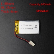 Brand new 3.7V 600mAH 602540 Polymer lithium ion / Li-ion Rechargeable DVR RECORD MP3 MP4 TOY SMART