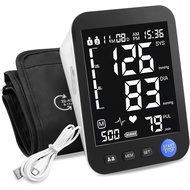 Blood Pressure Machine for Home Use, Automatic Blood Pressure Monitor with Extra Large Screen, Adjus