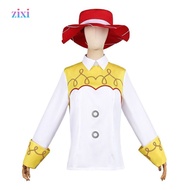 Toy Story Jessie cosplay costume, Halloween role-playing outfit, Jessie cosplay top, amusement park 