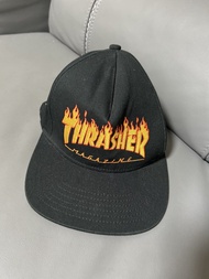Thrasher 黑色火焰 Logo 棒球帽 潮帽