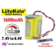 Battery Pack 18500 2S1P 7.4V 8.4V 1600mAh Lithium Ion Battery With BMS Protection Board