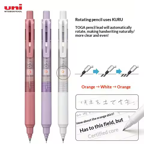 uni Kurutoga 0.5mm Mechanical Pencil Kurutoga Rotating Lead Technology,High-Aesthetic Feminine Desig