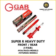 (1@Pair) GAB Gas SUPER R Sport Heavy Duty Front Rear Absorber Kia Forte Naza Citra Hyundai Elantra