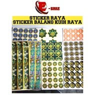 Raya STICKER | Sticker BALANG KUIH RAYA |Used KUIH RAYA Adhesive