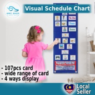 Upgraded Visual Schedule Chart Daily Routine Cards 107 Pieces Multiple Behavioral Tool Wall Planner-