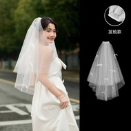 🇹🇼Taiwan Taiwan Ready Stock Ready Stock💕Veil Hair Clip Veil Short Veil Bridal Veil Veil Hair Accesso