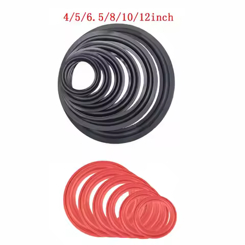 2Pcs/set Rubber Ring Edge Speaker Repair Parts 4/5 /6.5/8/10 inches Loudspeaker Speaker Surround Rep
