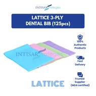 125pcs LATTICE 3 Ply Dental Bib (BIB-BE/BIB PE)
