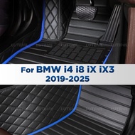 For BMW i4 i8 iX iX3 2019-2025 24 23 22 21 Custom Car Floor Mat Automobile Carpet Cover Interior Acc