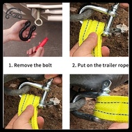 [8C11] 4/5 Meter Tow Rope For Tru Snatch Strap Off-road Towing Ropes Trailer Winch Cable Belt Car Tr