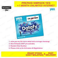 YES (kasi up) UNLIMITED PREPAID SIMCARD with 1 MONTH INTERNET FREE SIM @ maxis hotlink celcom xpax u