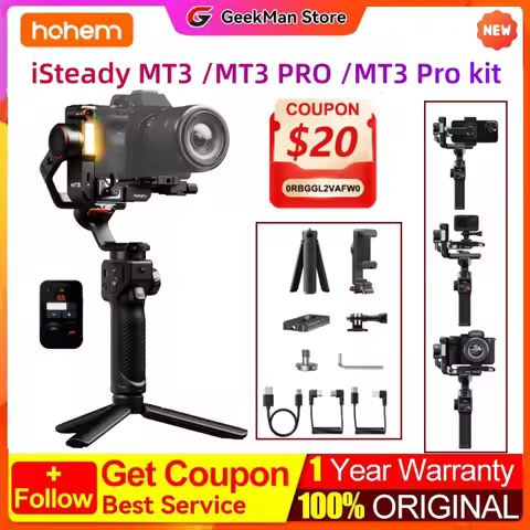 Hohem iSteady MT3 Pro/PRO kit Camera Stabilizer with AI Tracking 4-in-1 Gimbal Compact For Action Ca