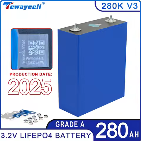 280K V3 3.2V 280Ah Lifepo4 Cells Grade A Lithium Iron Phosphate Rechargable Akku Battery Pack Actual