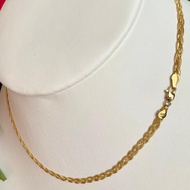 Nathalias NY 3.5 mm สร้อยคอ โช่ทอง 14 กะรัต ลายถักเกลียว 3.5 มม  14k Yellow Gold Braided Chain