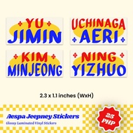 AESPA Jeepney Stickers