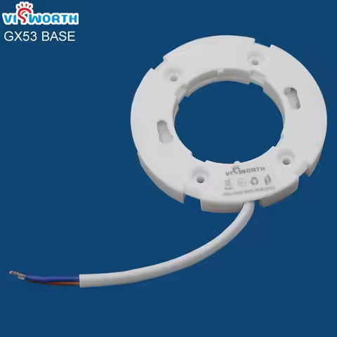 GX53 Lamp Bases GX53 Cupboard Lamp Holder Wine Cabinet Holder Copper Wire ABS LED Light Base for Gx5